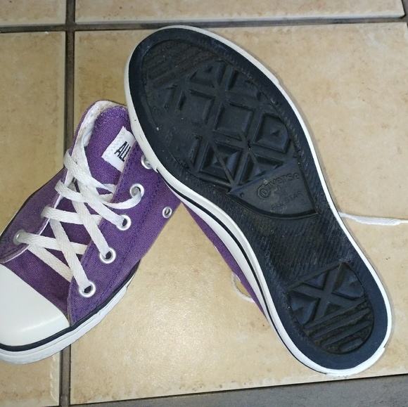 Purple Low Top Converse - Picture 3 of 4